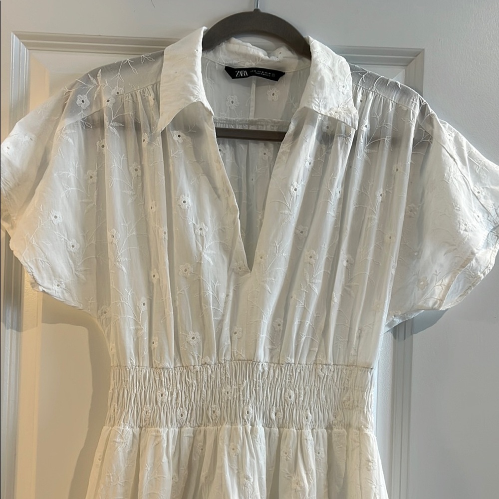 Zara Ivory Floral Women's Dress